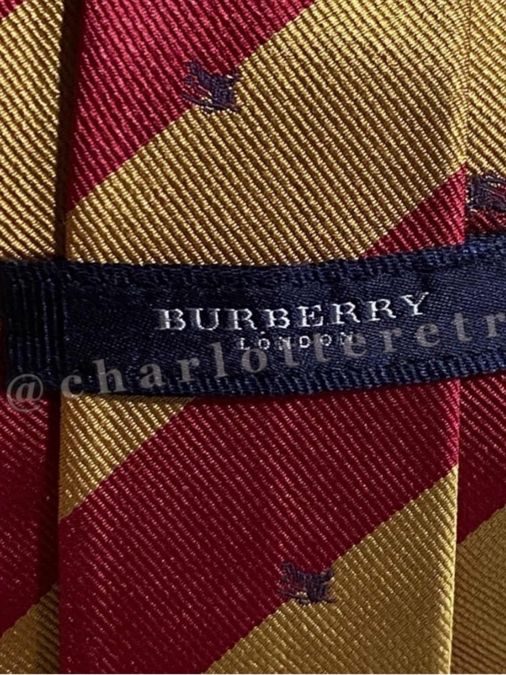 Burberry • Striped Silk Tie